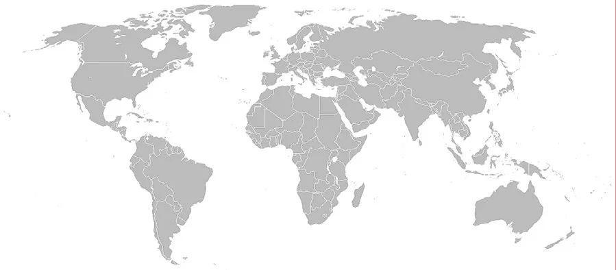 Illustrated globe highlighting Novaxcorp&rsquo;s international trade routes